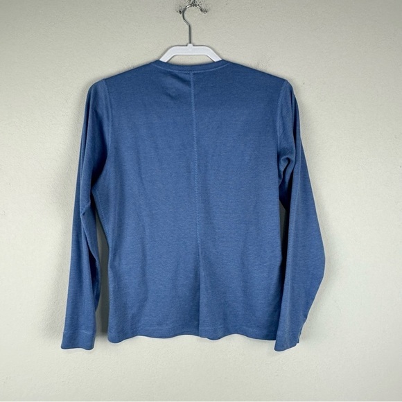 Patagonia Blue Long Sleeve Capilene Henley Size Large - Picture 2 of 5